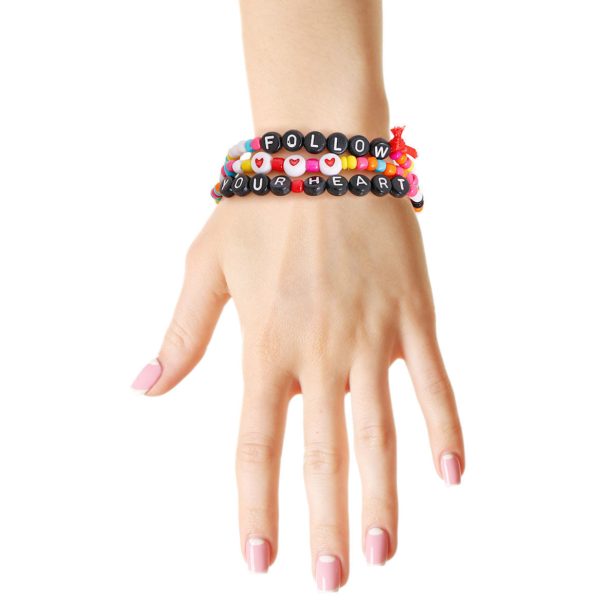 Follow Your Heart Bead Bracelets|Stretch to Fit - Premium Wholesale Jewelry from Pinktown - Just $7! Shop now at chiquestyles