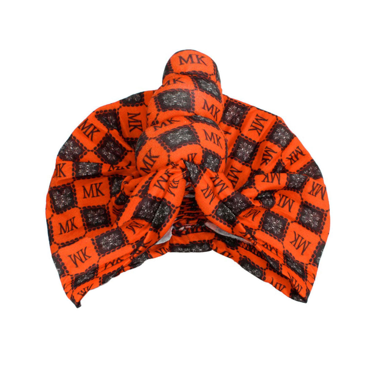 Orange MK Tall Twist Knot Turban - Premium Wholesale Fashion Accessories from Pinktown - Just $7! Shop now at chiquestyles