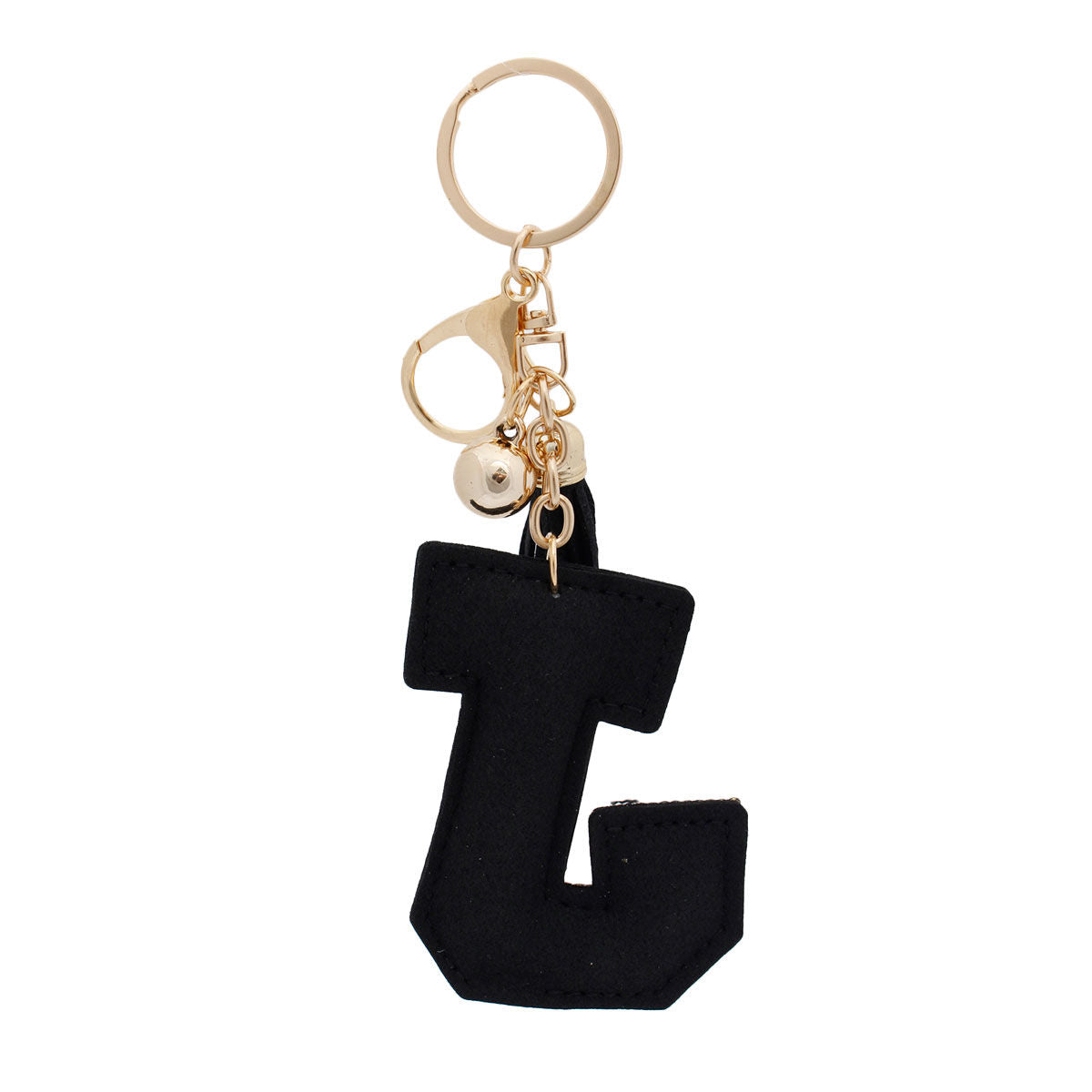 J Black Keychain Bag Charm|6.5 x 2.75 inches - Premium Wholesale Fashion Accessories from Pinktown - Just $7! Shop now at chiquestyles
