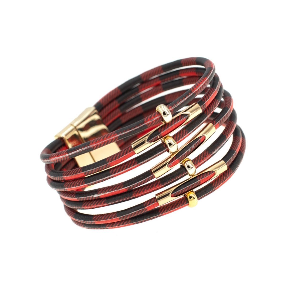 Red  Buffalo Magnetic Bracelet|7.5 inches - Premium Wholesale Jewelry from Pinktown - Just $8! Shop now at chiquestyles