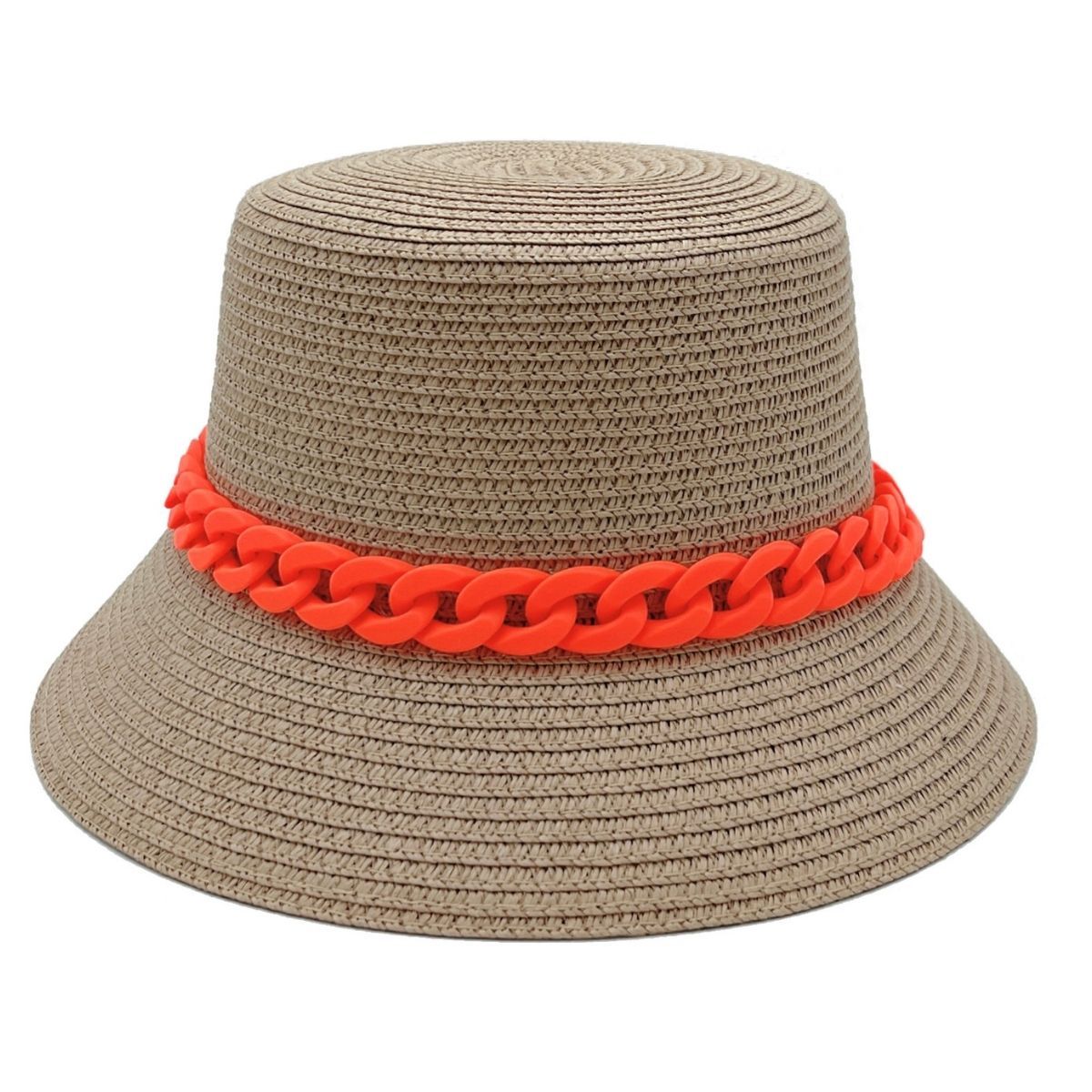 Orange Chain Camel Bucket Hat|One Size - Premium Wholesale Fashion Accessories from Pinktown - Just $30! Shop now at chiquestyles