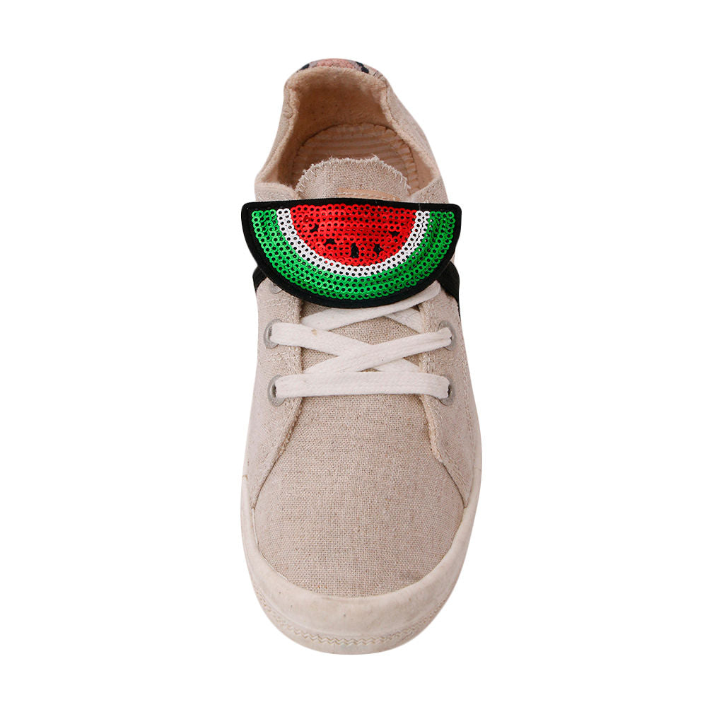 Pair of Watermelon Sequin Shoe Bands|3.25 inches - Premium Wholesale Jewelry from Pinktown - Just $10! Shop now at chiquestyles