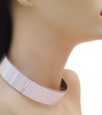 Silver Metal Choker|16 inches - Premium Wholesale Jewelry from Pinktown - Just $13! Shop now at chiquestyles