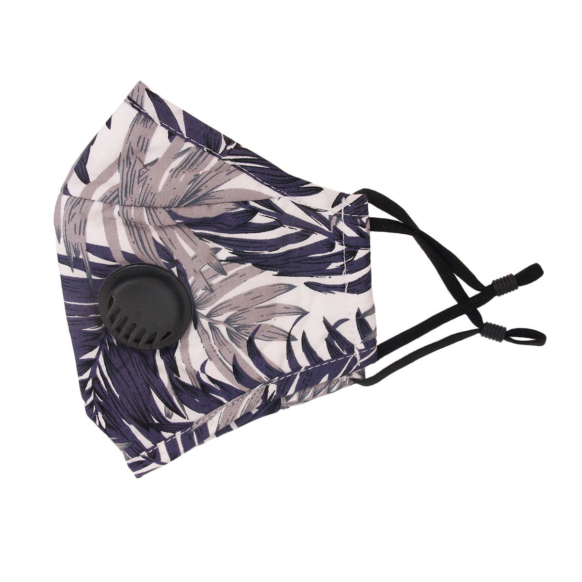 Navy Tropical Filter Mask|Stretch to Fit - Premium Wholesale Fashion Accessories from Pinktown - Just $9! Shop now at chiquestyles