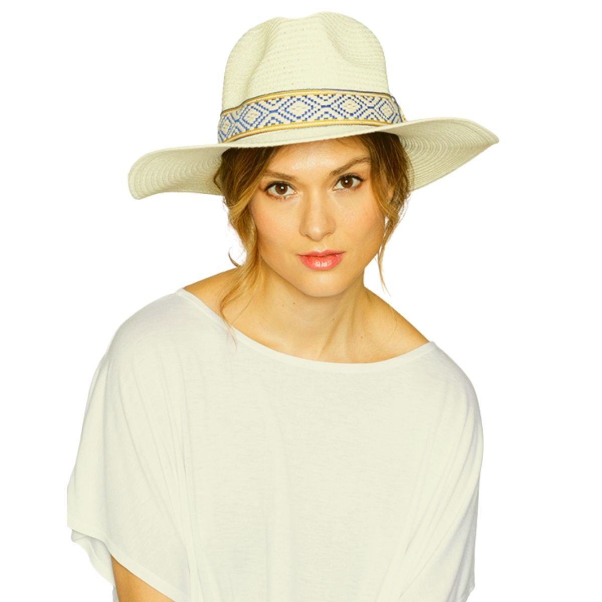 Ivory Straw Panama Fedora - Premium Wholesale Fashion Accessories from Pinktown - Just $30! Shop now at chiquestyles