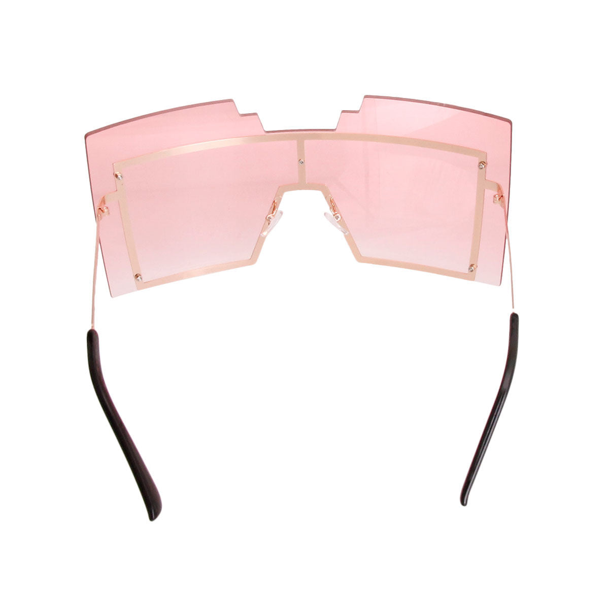 Pink Geometric Shield Sunglasses|One size - Premium Wholesale Fashion Accessories from Pinktown - Just $12! Shop now at chiquestyles