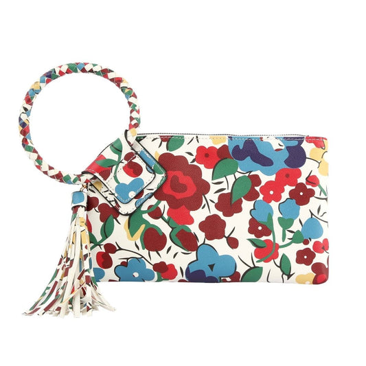 Multi Color Floral Bangle Clutch|10.5 x 6 x 1 inches - Premium Wholesale Fashion Accessories from Pinktown - Just $31! Shop now at chiquestyles