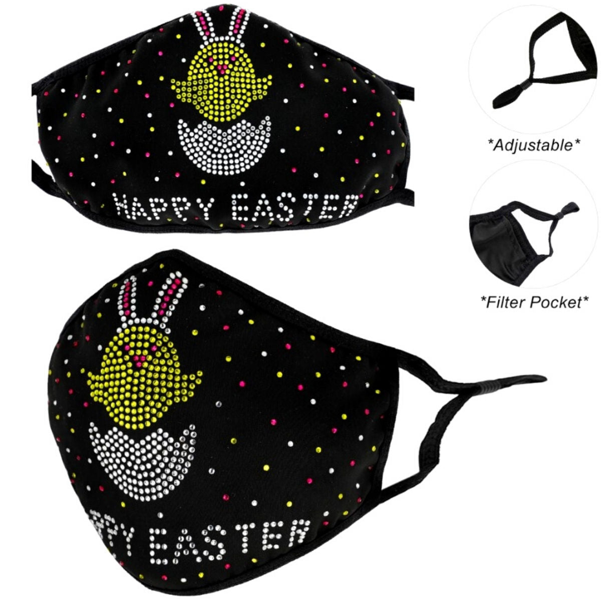 Easter Spring Chick Mask|Stretch to Fit - Premium Wholesale Fashion Accessories from Pinktown - Just $14! Shop now at chiquestyles