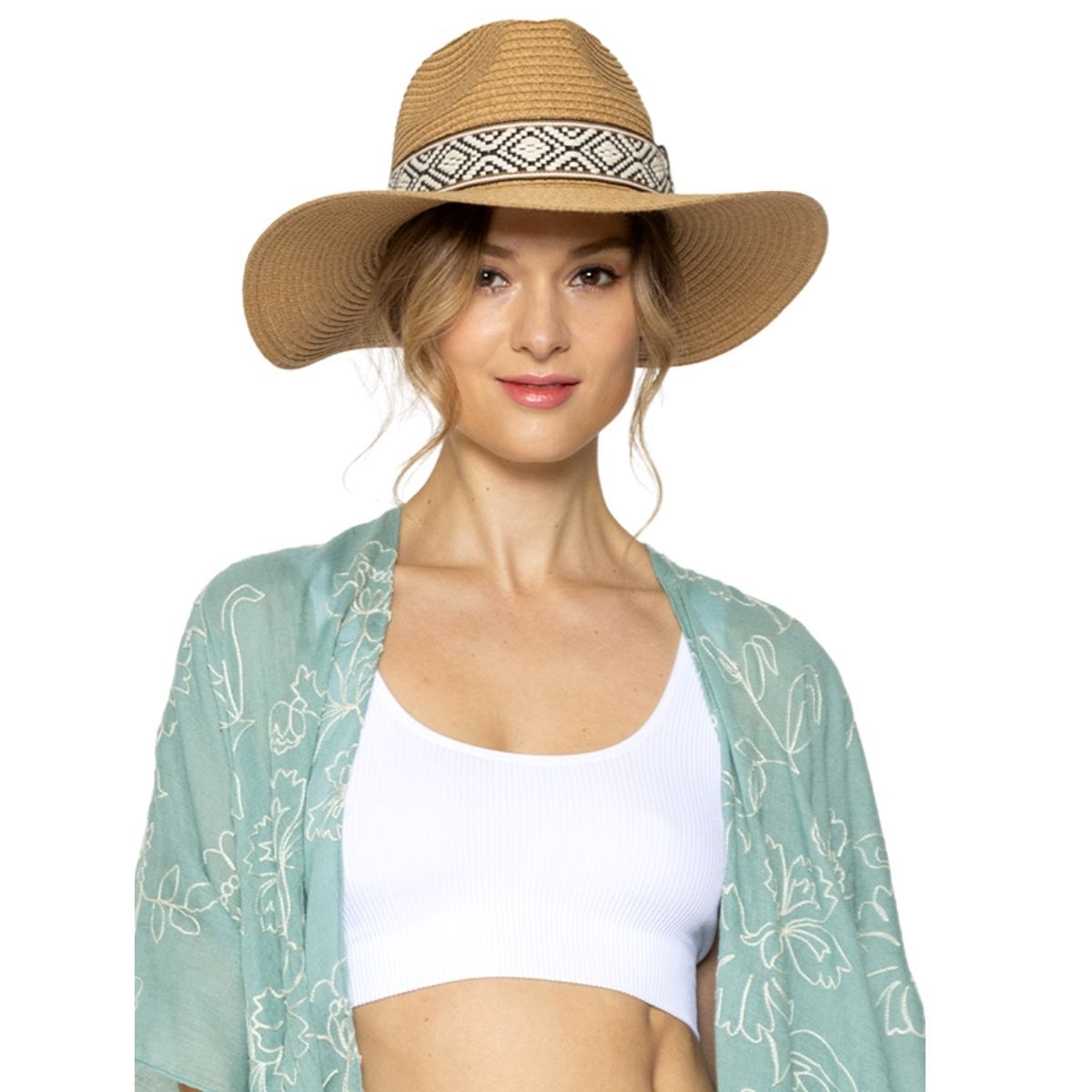 Camel Straw Panama Fedora|One Size - Premium Wholesale Fashion Accessories from Pinktown - Just $31! Shop now at chiquestyles