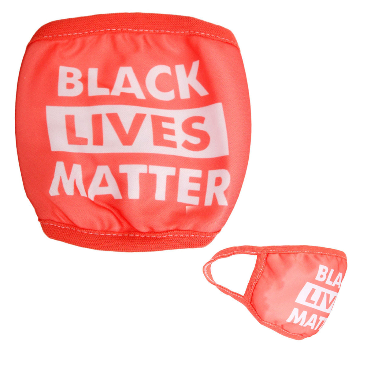 Coral Cotton BLACK LIVES MATTER Mask|Stretch to Fit - Premium Wholesale Fashion Accessories from Pinktown - Just $4! Shop now at chiquestyles