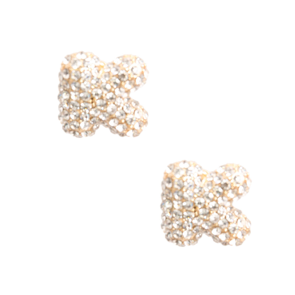Letter K Rhinestone Studs|.85 inches - Premium Wholesale Jewelry from Pinktown - Just $11! Shop now at chiquestyles