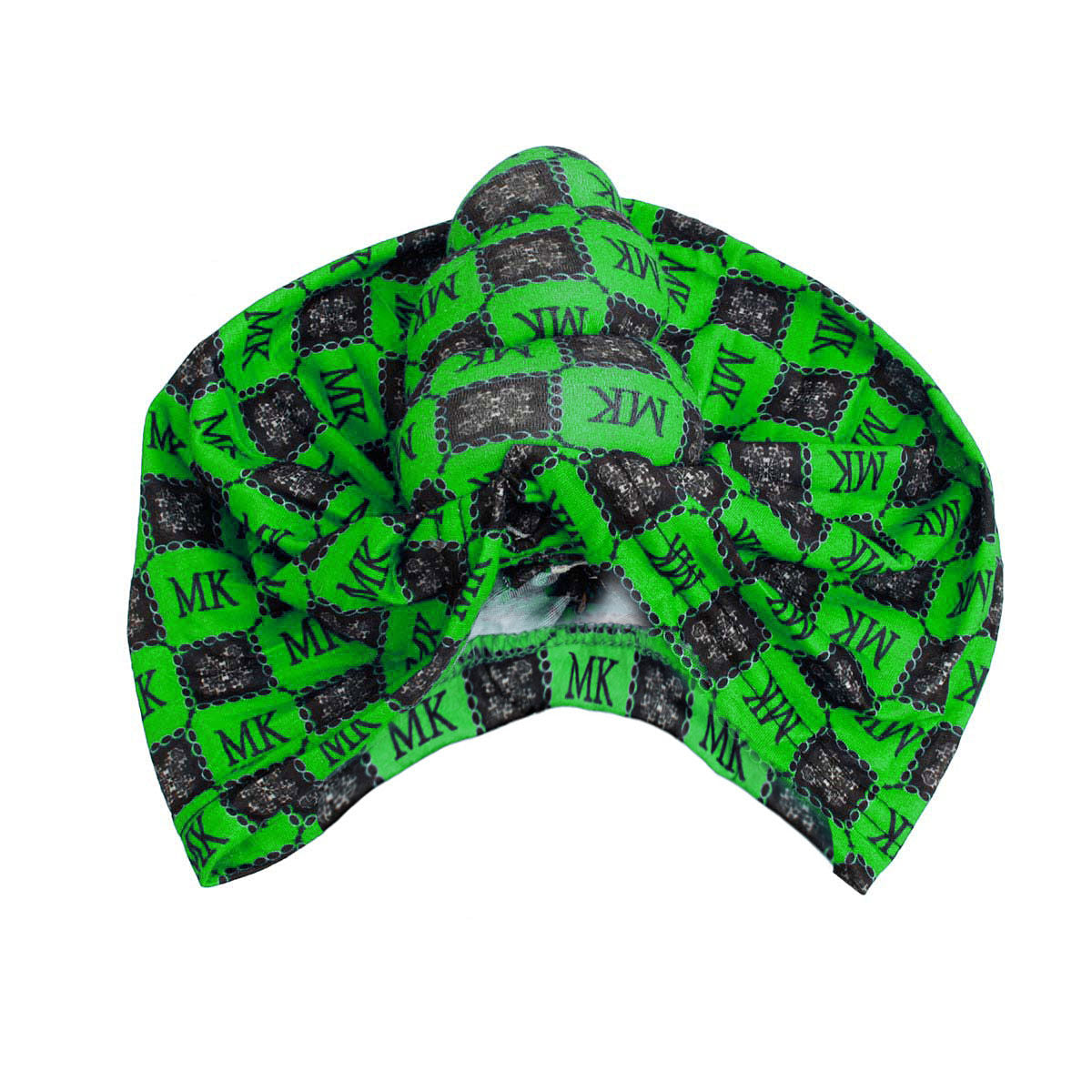 Green MK Tall Twist Knot Turban - Premium Wholesale Fashion Accessories from Pinktown - Just $7! Shop now at chiquestyles