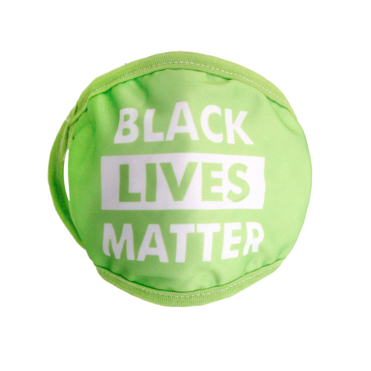 Green Cotton BLACK LIVES MATTER Mask|Stretch to Fit - Premium Wholesale Fashion Accessories from Pinktown - Just $4! Shop now at chiquestyles