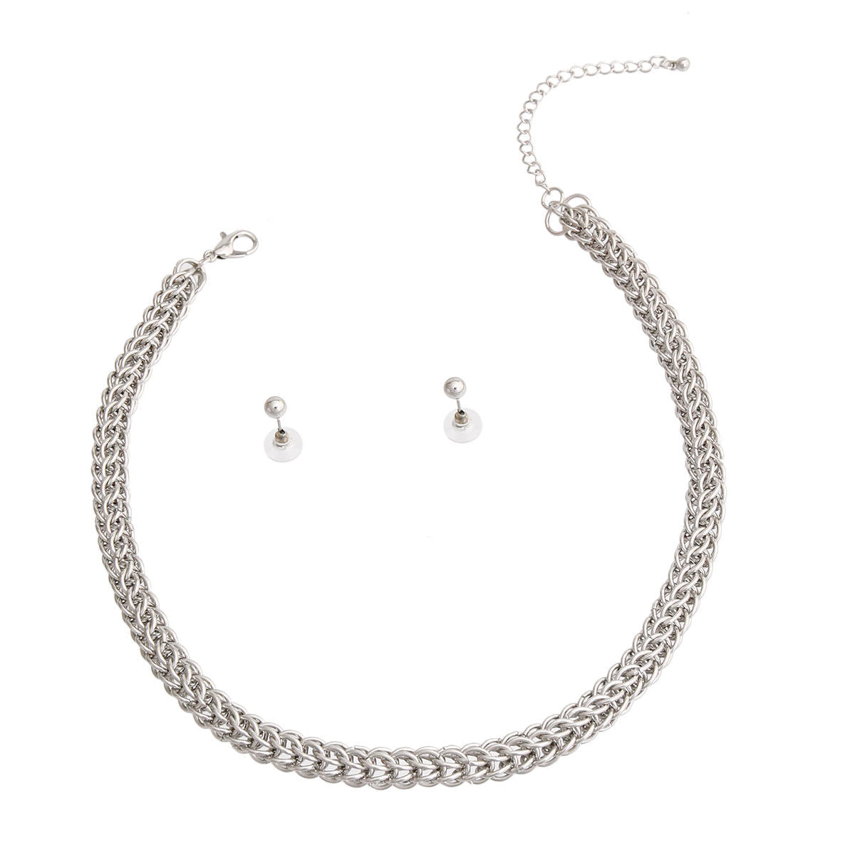 Silver Multi Link Chain Necklace|17 inches - Premium Wholesale Jewelry from Pinktown - Just $14! Shop now at chiquestyles