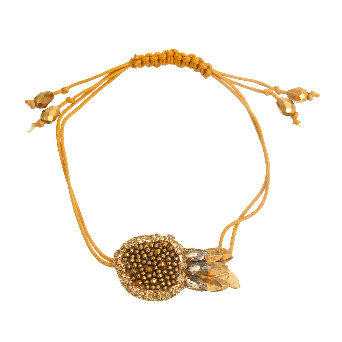 Gold Fish Friendship Bracelet|Adjustable - Premium Wholesale Jewelry from Pinktown - Just $11! Shop now at chiquestyles