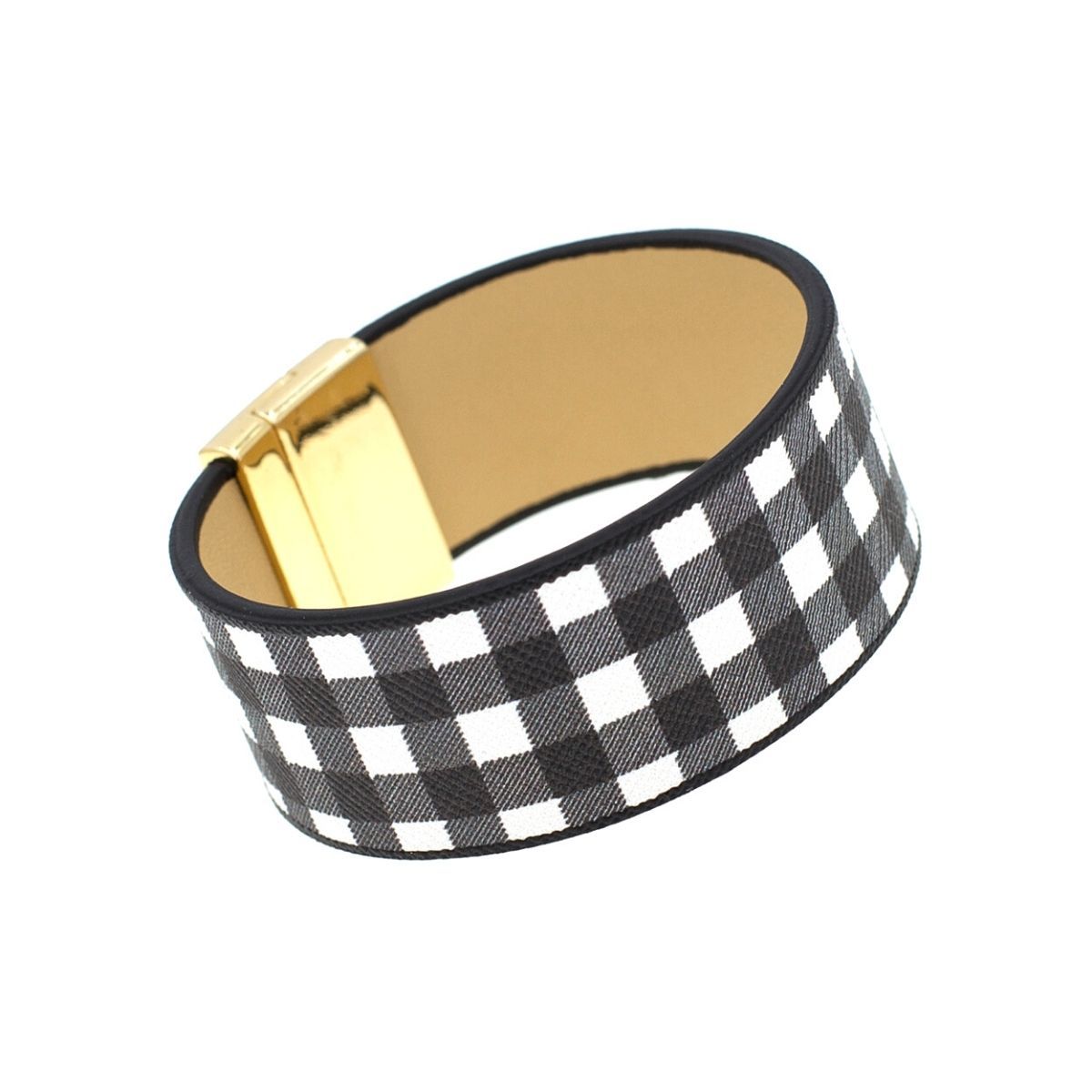 White Buffalo Plaid Bracelet|7.65 inches - Premium Wholesale Jewelry from Pinktown - Just $7! Shop now at chiquestyles