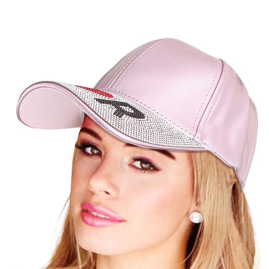 Metallic Pink Designer Visor Hat|Adjustable - Premium Wholesale Fashion Accessories from Pinktown - Just $16! Shop now at chiquestyles