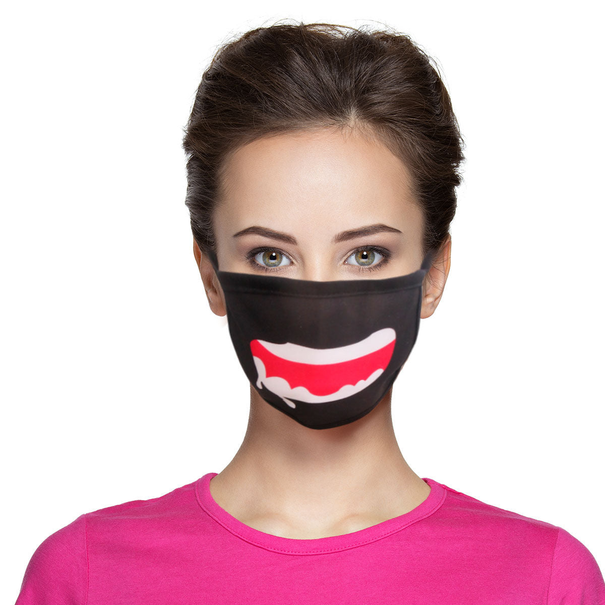 Black Drooling Mouth Mask|Stretch to Fit - Premium Wholesale Fashion Accessories from Pinktown - Just $4! Shop now at chiquestyles