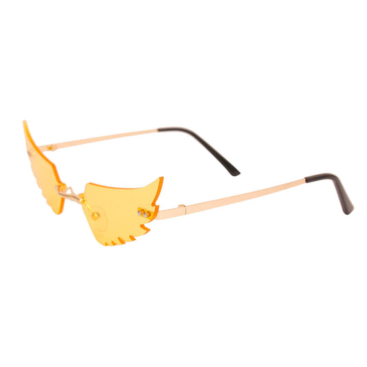 Yellow Wings in Flight Sunglasses|One Size - Premium Wholesale Fashion Accessories from Pinktown - Just $16! Shop now at chiquestyles