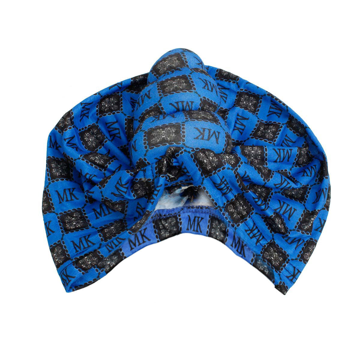 Blue MK Tall Twist Knot Turban - Premium Wholesale Fashion Accessories from Pinktown - Just $7! Shop now at chiquestyles