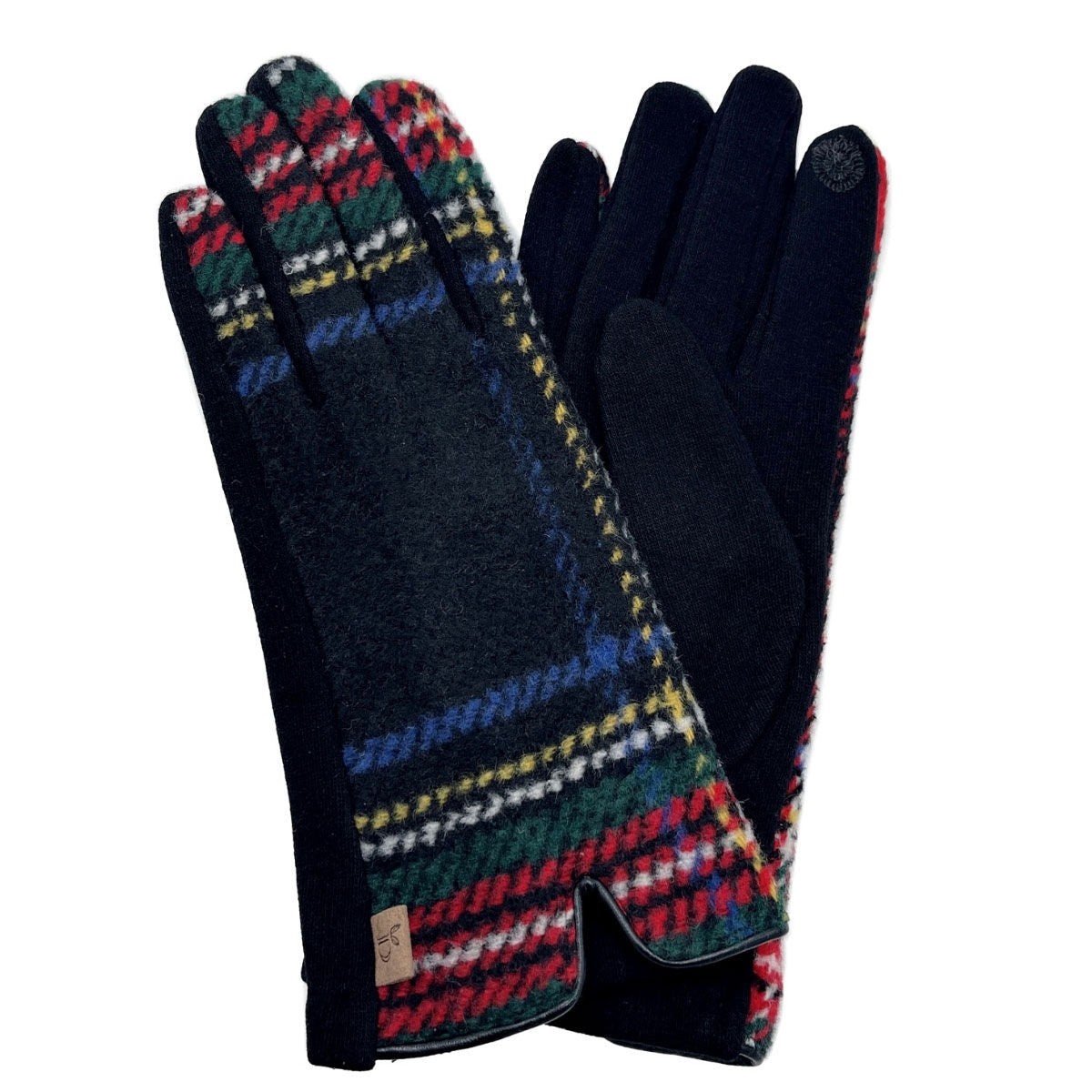 Black Plaid Notch Smart Gloves - Premium Wholesale Boutique Clothing from Pinktown - Just $16! Shop now at chiquestyles