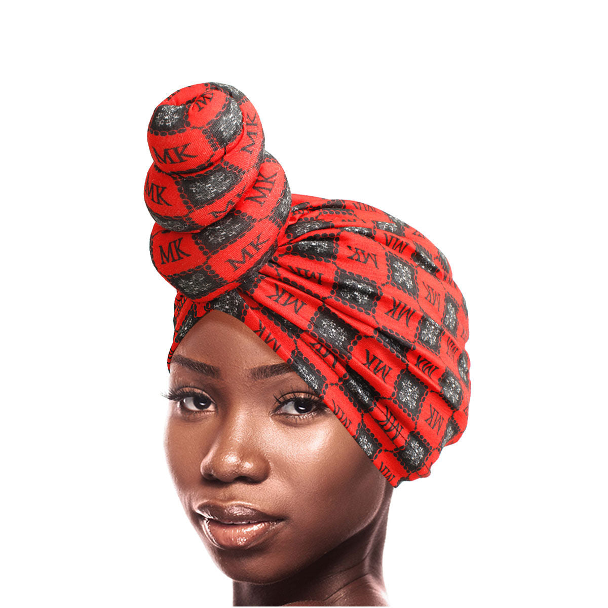 Red MK Tall Twist Knot Turban - Premium Wholesale Fashion Accessories from Pinktown - Just $7! Shop now at chiquestyles