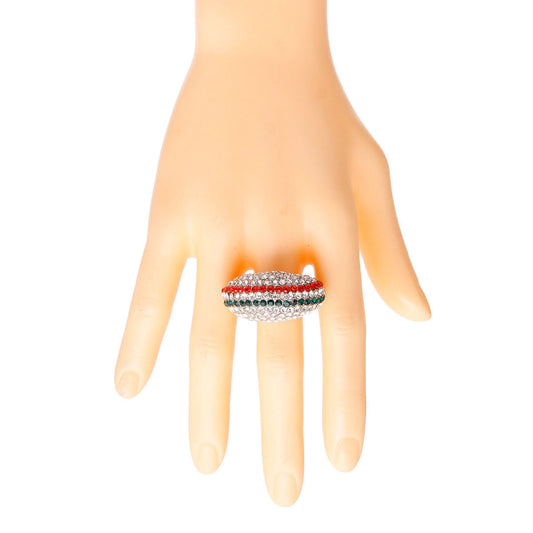 Designer Style Rounded Cocktail Ring|Stretch to Fit - Premium Wholesale Jewelry from Pinktown - Just $11! Shop now at chiquestyles