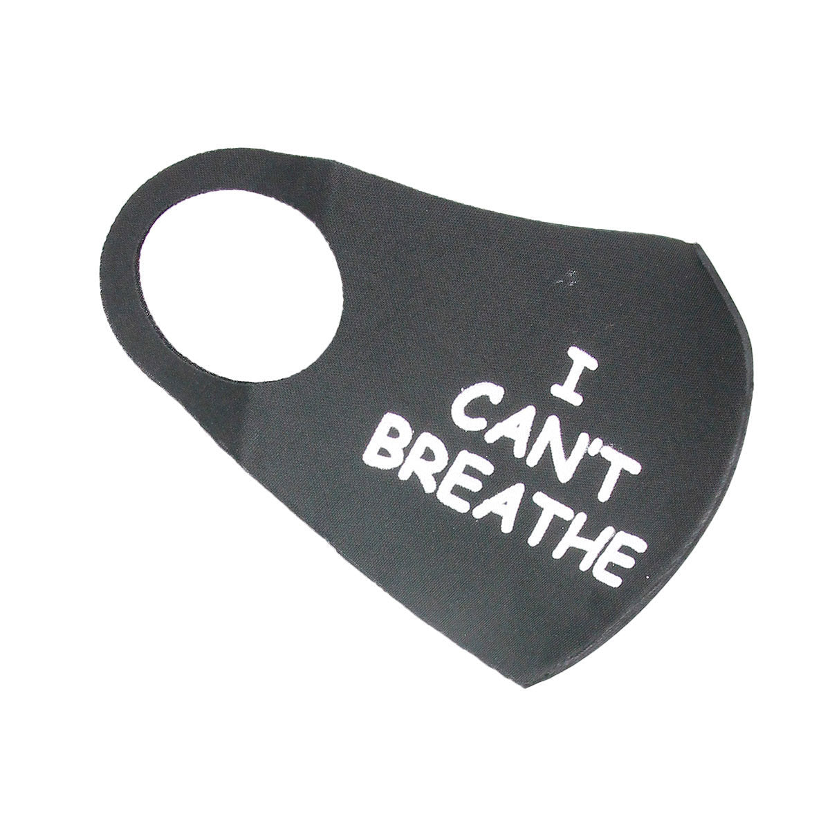 White Print I CAN'T BREATH Mask|Stretch to Fit - Premium Wholesale Fashion Accessories from Pinktown - Just $6! Shop now at chiquestyles