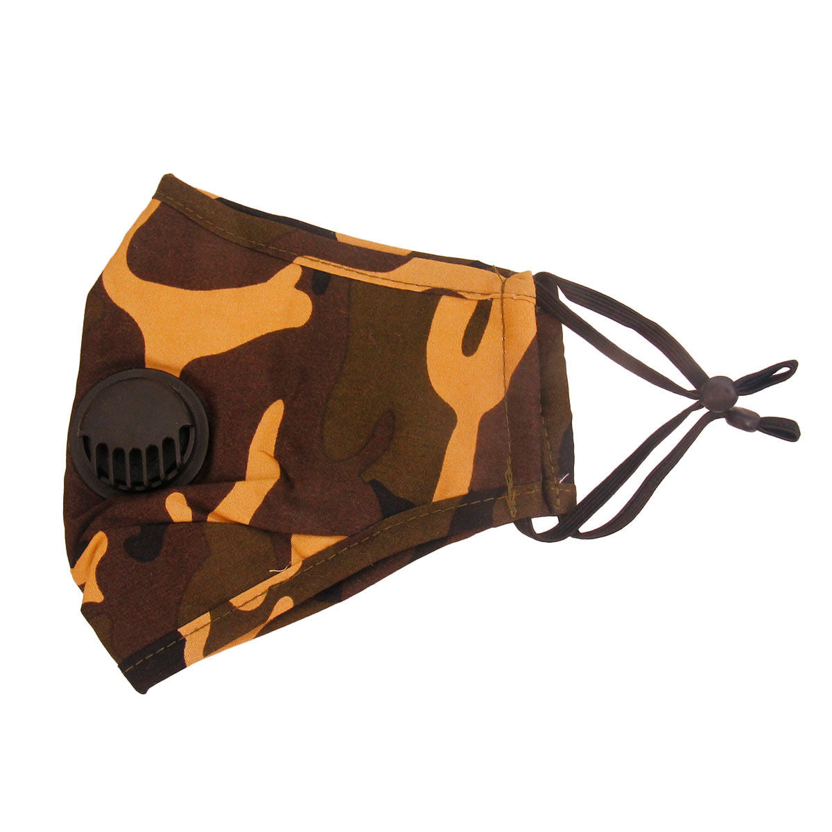Mustard Camo Filter Mask|Stretch to Fit - Premium Wholesale Fashion Accessories from Pinktown - Just $9! Shop now at chiquestyles