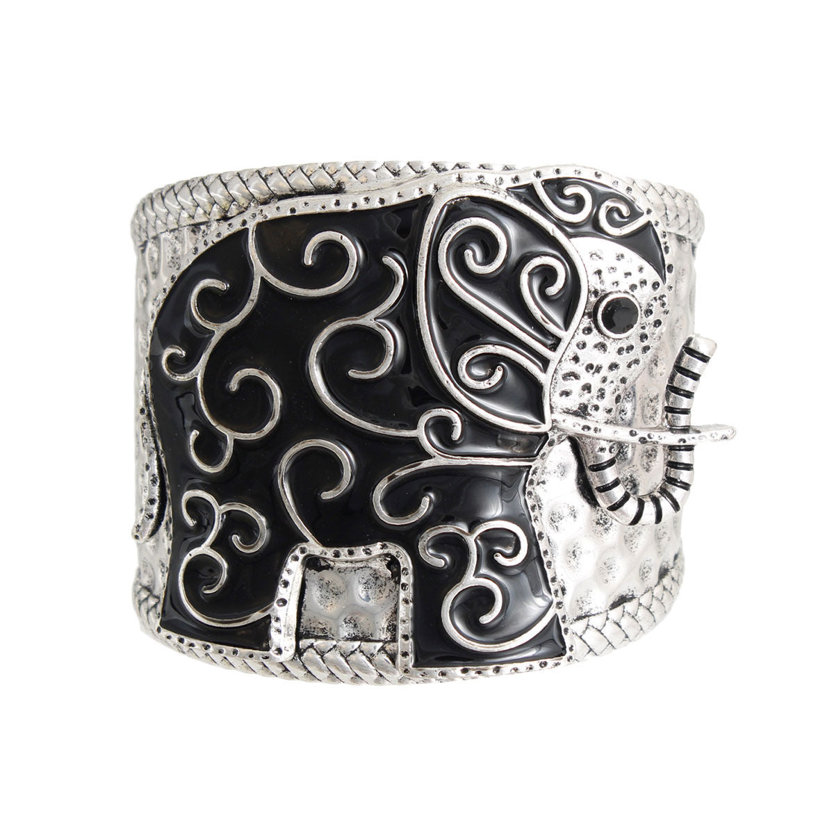 Full Black Delta Sorority Elephant Cuff|Adjustable - Premium Wholesale Jewelry from Pinktown - Just $14! Shop now at chiquestyles