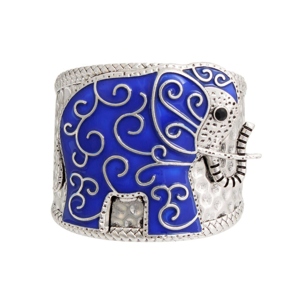 Full Blue Elephant Cuff|Adjustable - Premium Wholesale Jewelry from Pinktown - Just $14! Shop now at chiquestyles