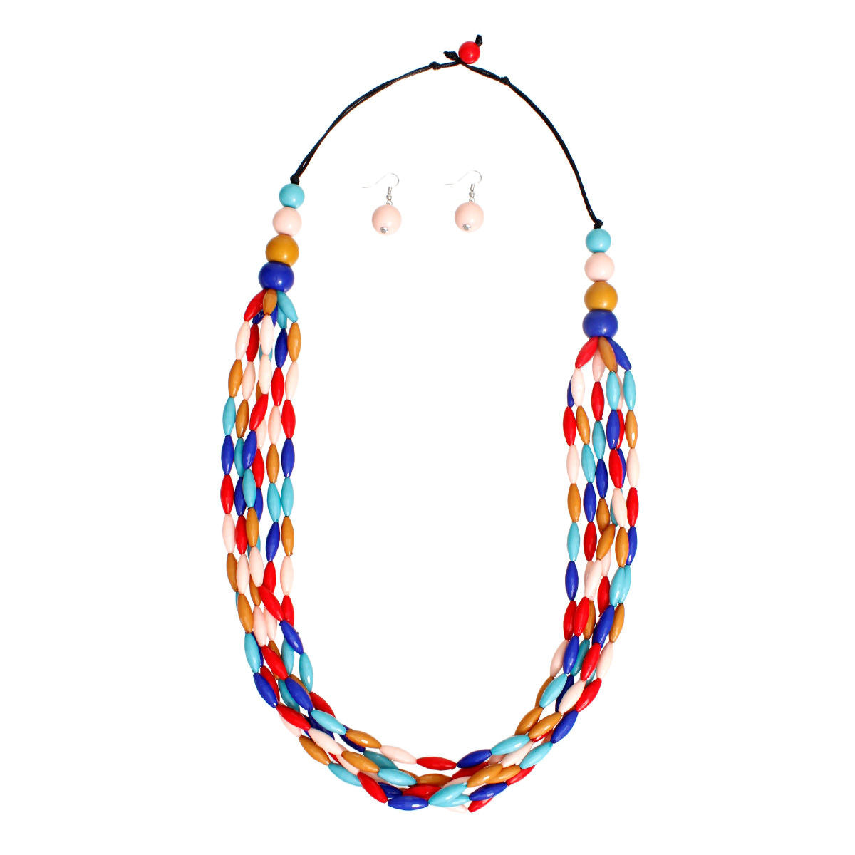 Long Multi Color Toggle Necklace|32 inches - Premium Wholesale Jewelry from Pinktown - Just $13! Shop now at chiquestyles