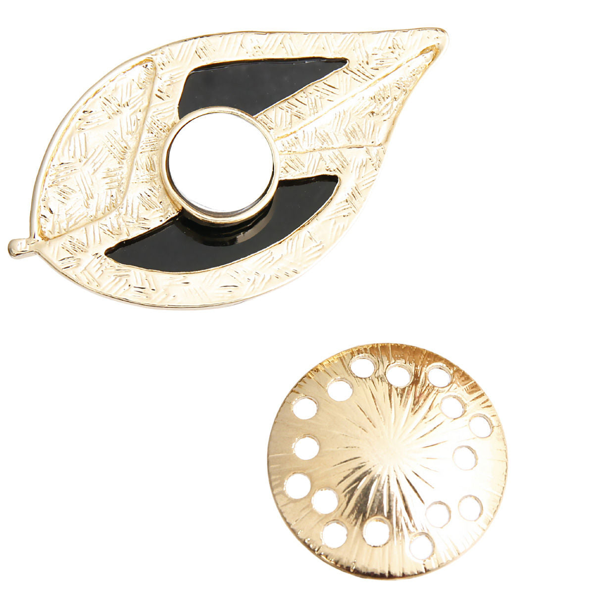 Gold Leaf Magnetic Pin|2.75 inches - Premium Wholesale Jewelry from Pinktown - Just $11! Shop now at chiquestyles