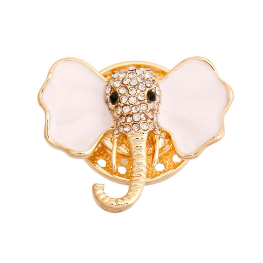 Gold Elephant Magnetic Pin|1.5 inches - Premium Wholesale Jewelry from Pinktown - Just $9! Shop now at chiquestyles