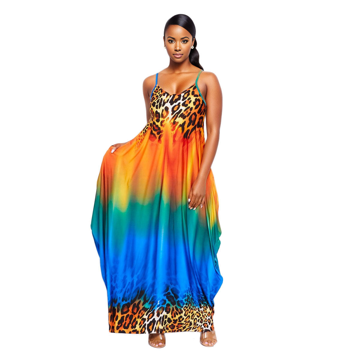 5XL Rainbow Cami Dress|5XL - Premium Wholesale Boutique Clothing from Pinktown - Just $44! Shop now at chiquestyles
