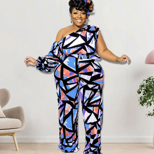 3XL Purple Geometric Jumper|3XL - Premium Wholesale Boutique Clothing from Pinktown - Just $46! Shop now at chiquestyles