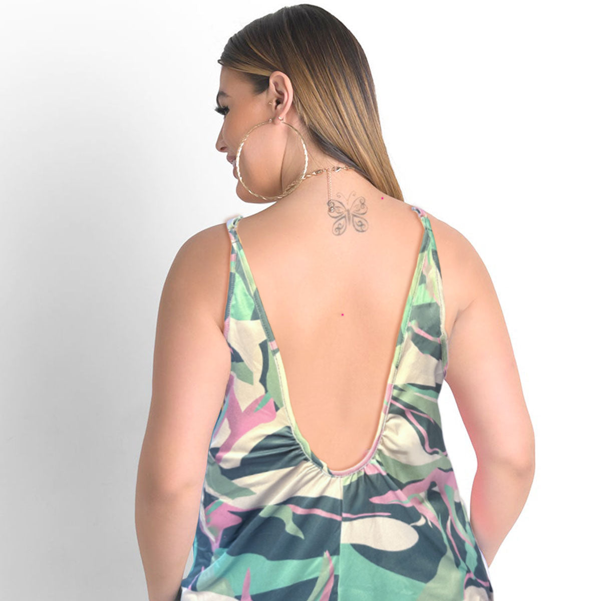 1XL Green Cami Romper|1XL - Premium Wholesale Boutique Clothing from Pinktown - Just $40! Shop now at chiquestyles