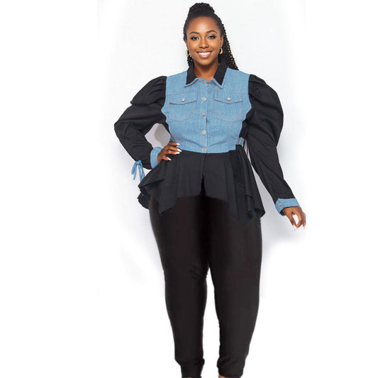 1XL Black Denim Shirt Pant Set|1XL - Premium Wholesale Boutique Clothing from Pinktown - Just $53! Shop now at chiquestyles
