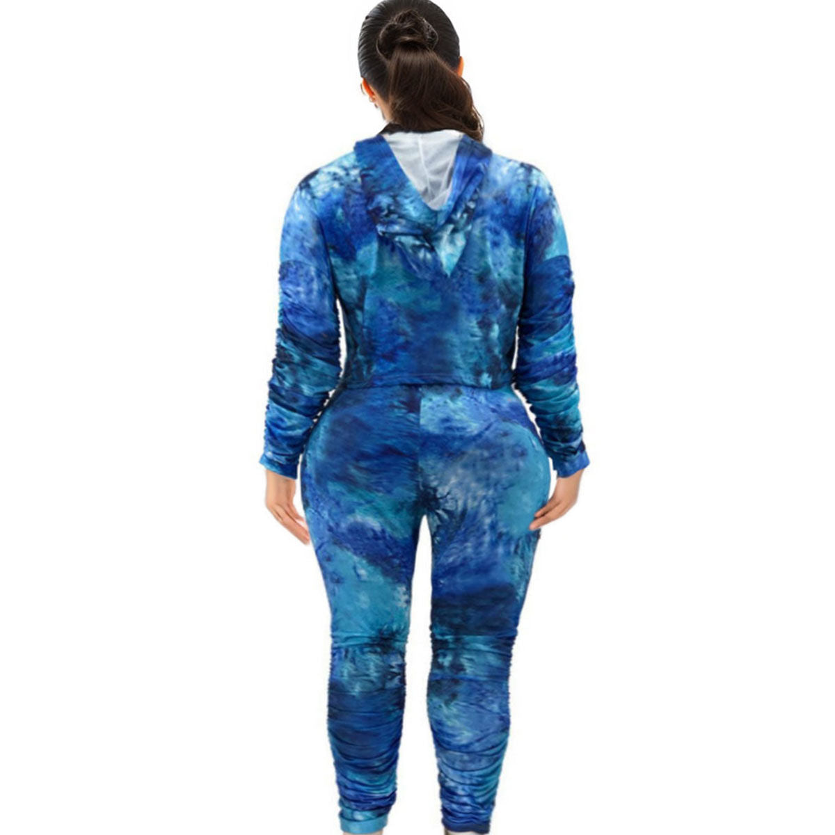 1XL Blue Tie Dye Hoodie Set|1XL - Premium Wholesale Boutique Clothing from Pinktown - Just $47! Shop now at chiquestyles