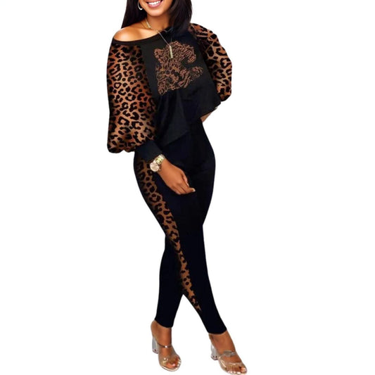 1XL Cheetah Top Pants Set|1XL - Premium Wholesale Boutique Clothing from Pinktown - Just $41! Shop now at chiquestyles