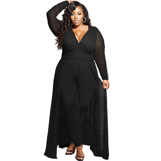 1XL Black Mesh High Low Pant Set - Premium Wholesale Boutique Clothing from Pinktown - Just $48! Shop now at chiquestyles
