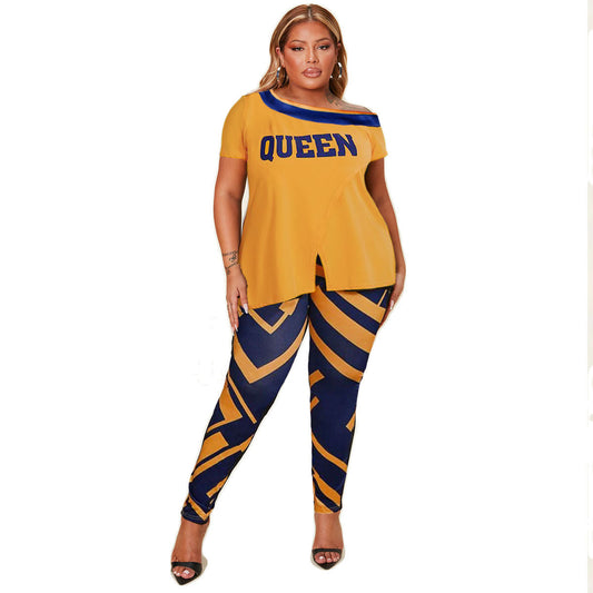 2XL Orange Queen Outfit Set|2XL - Premium Wholesale Boutique Clothing from Pinktown - Just $39! Shop now at chiquestyles