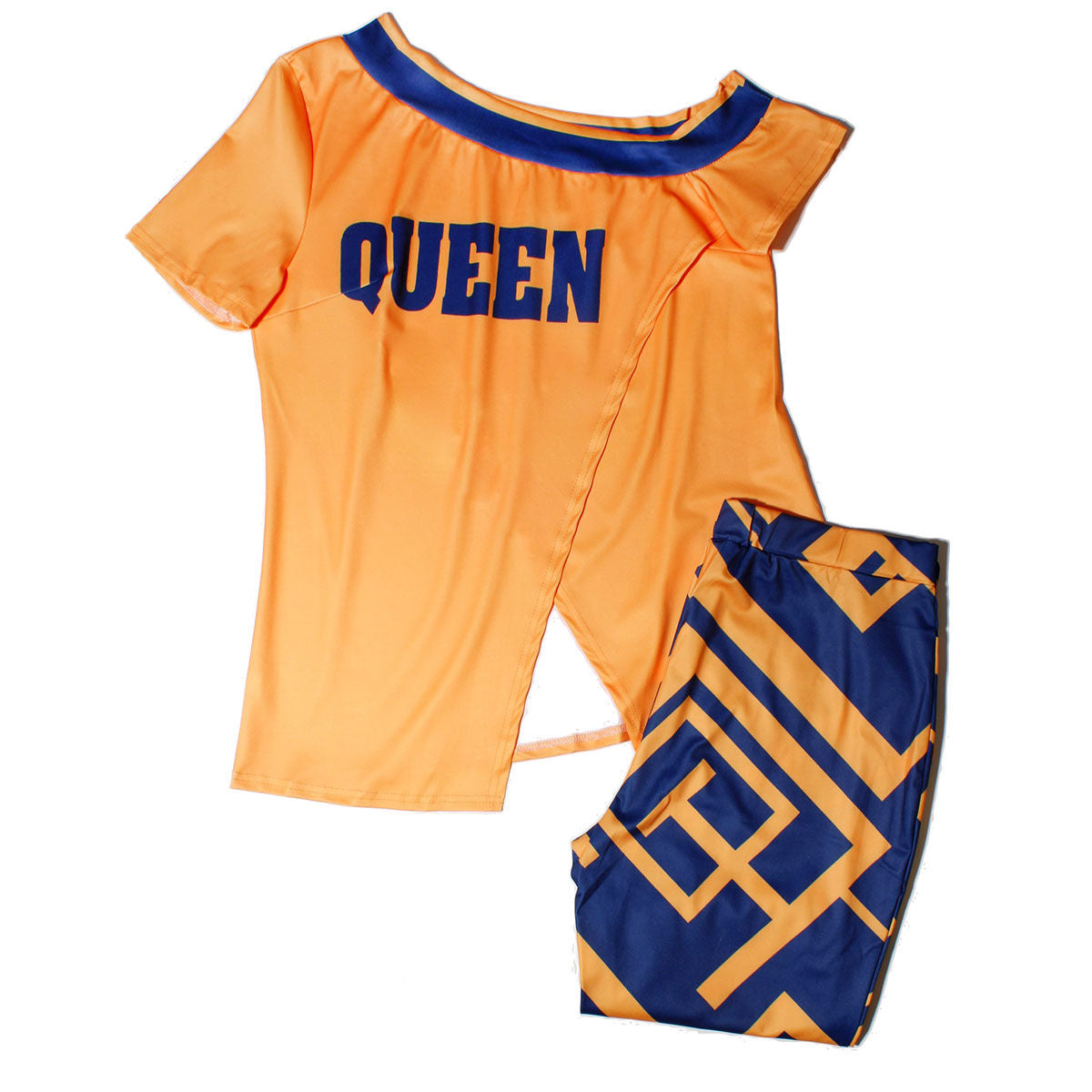 1XL Orange Queen Outfit Set|1XL - Premium Wholesale Boutique Clothing from Pinktown - Just $39! Shop now at chiquestyles