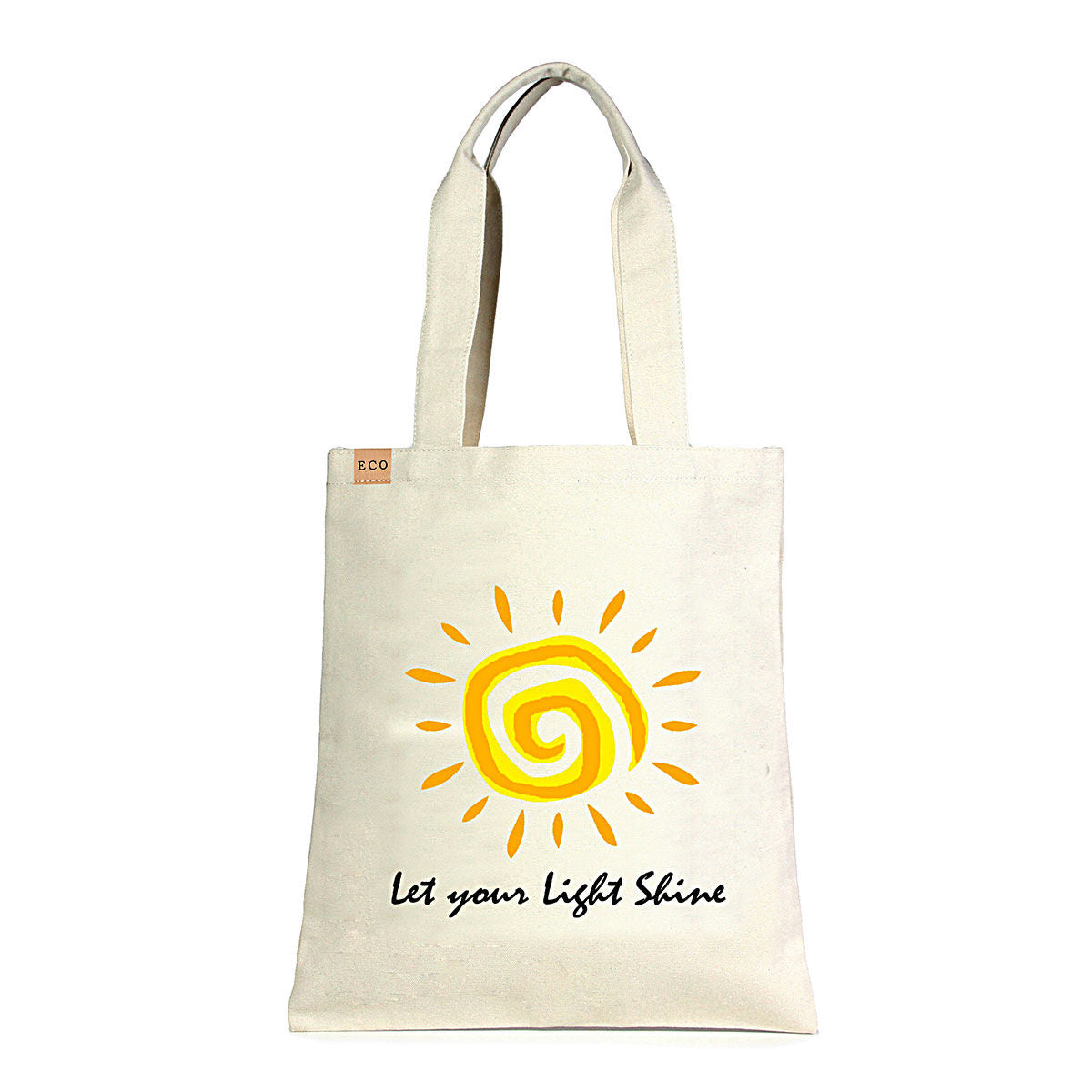 Let your Light Shine Eco Tote|15.75 x 13.75 inches - Premium Wholesale Fashion Accessories from Pinktown - Just $13! Shop now at chiquestyles