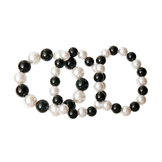 Pearl Bracelet Set|Stretch to Fit - Premium Wholesale Jewelry from Pinktown - Just $10! Shop now at chiquestyles