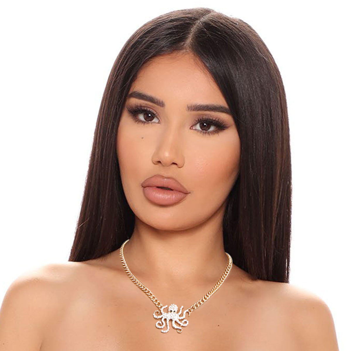 Gold Octopus Pendant Necklace|18 inches - Premium Wholesale Jewelry from Pinktown - Just $11! Shop now at chiquestyles