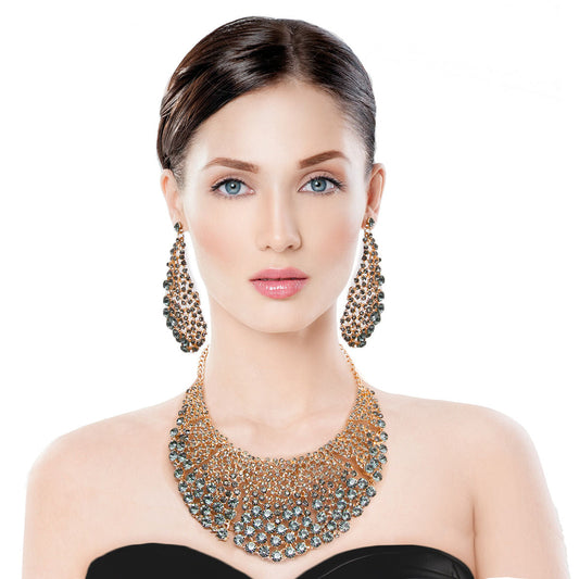 Brilliant Black Diamond Round Cut Crystal Necklace|18 inches - Premium Wholesale Jewelry from Pinktown - Just $36! Shop now at chiquestyles