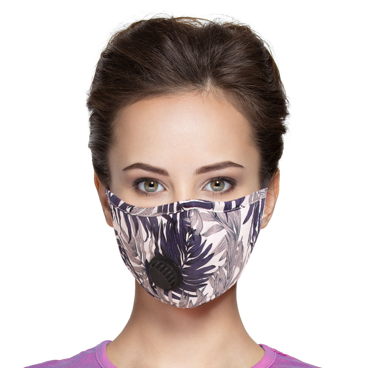 Navy Tropical Filter Mask|Stretch to Fit - Premium Wholesale Fashion Accessories from Pinktown - Just $9! Shop now at chiquestyles