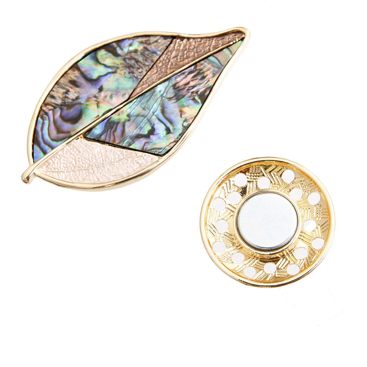 Gold Leaf Magnetic Pin|2.75 inches - Premium Wholesale Jewelry from Pinktown - Just $11! Shop now at chiquestyles