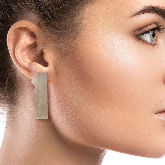 Silver Brass Easter Island Earrings|1.45 inches - Premium Wholesale Jewelry from Pinktown - Just $11! Shop now at chiquestyles